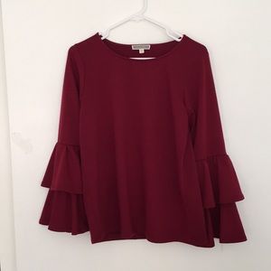 Tiered Bell Sleeved Top